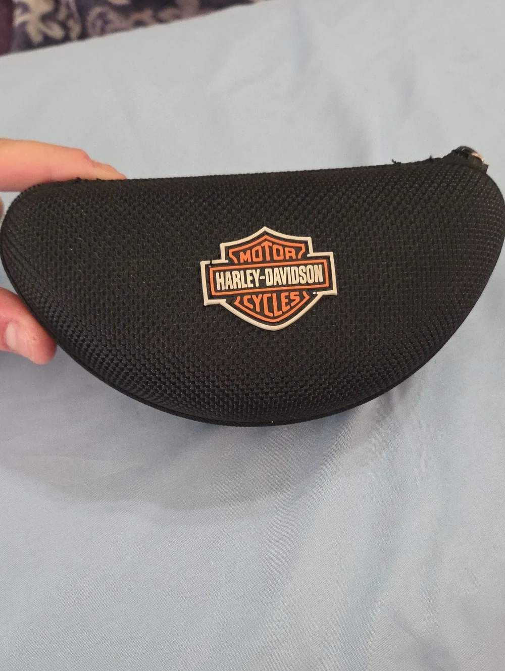 Harley-Davidson Black Semi-Rigid Sunglasses CASE ONLY with Orange Logo